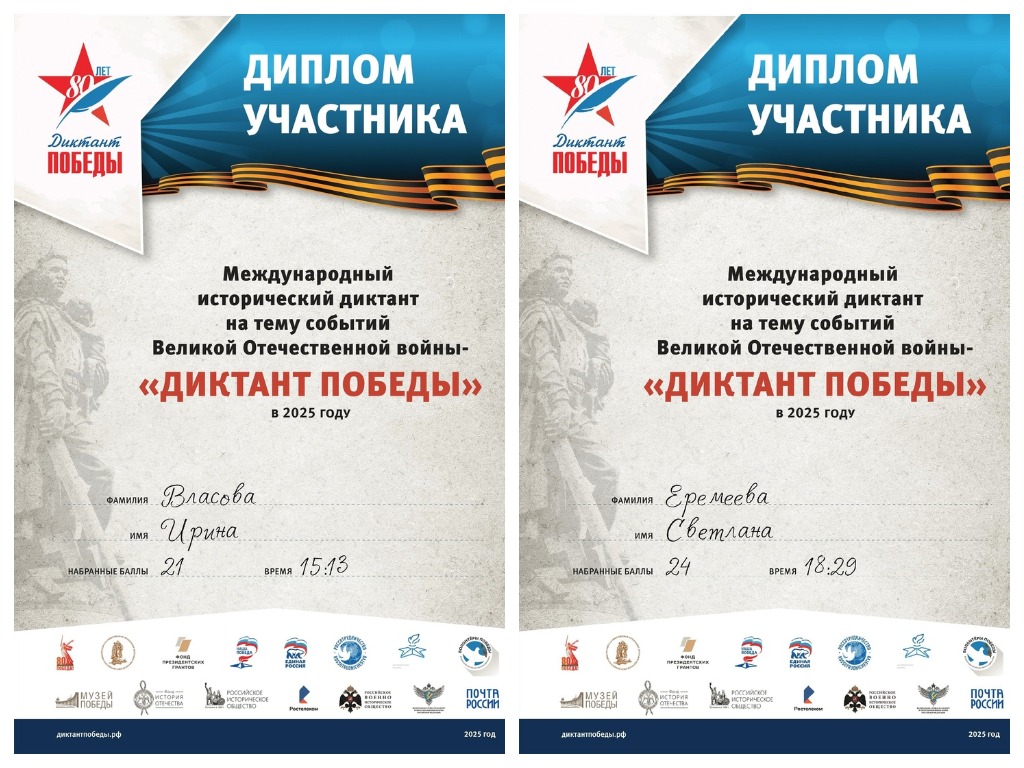 Международный исторический диктант 